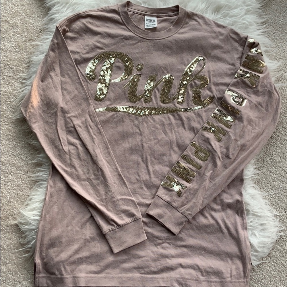 VS PINK Sequined Tee